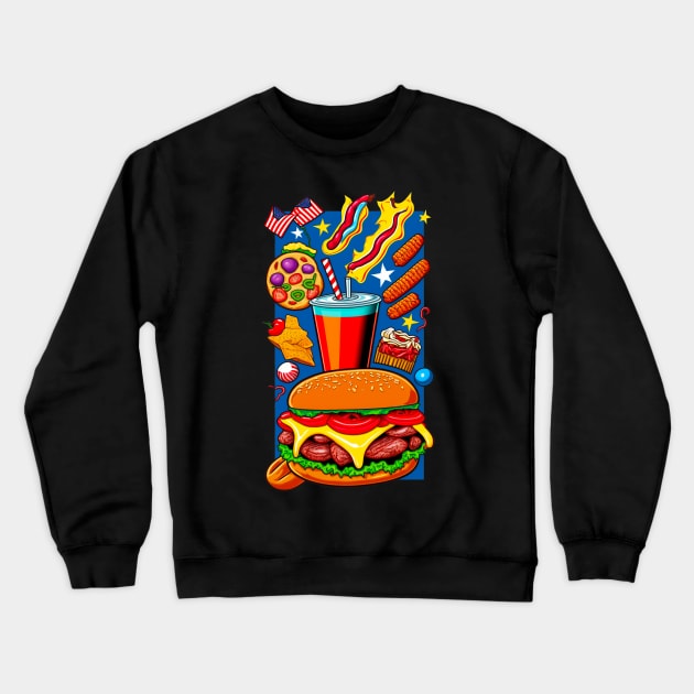 American Food Crewneck Sweatshirt by Greeck